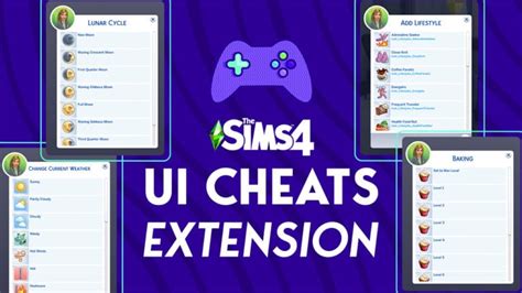 ui cheats extension sims 4